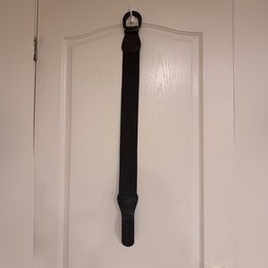 Thick Brown Elastic Belt with Buckle